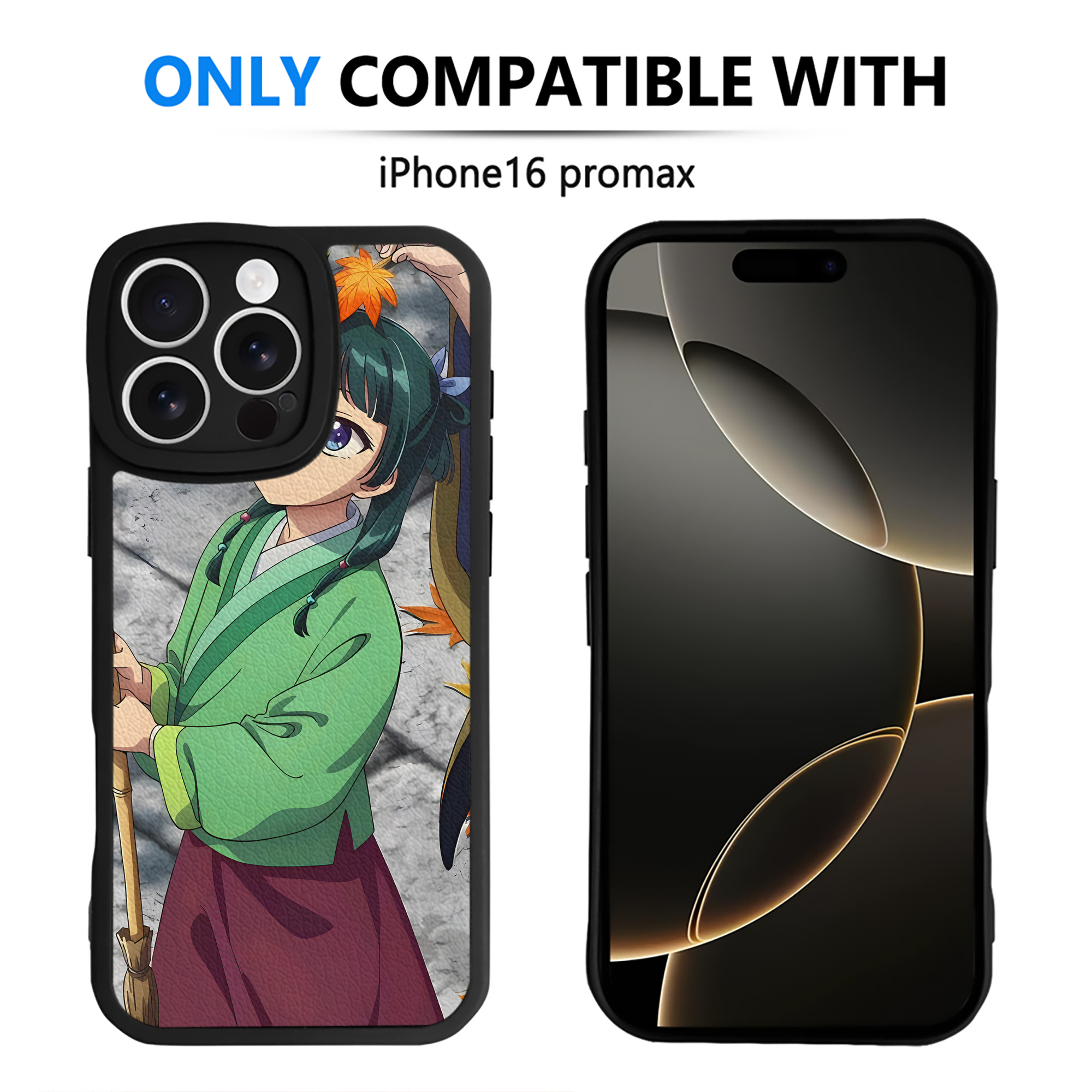 （画像用） 薬屋のひとりごと The Apothecary Diaries 【iPhone 16シリーズ対応】シリコンスマホケース（レザー調） 材質：シリコン
